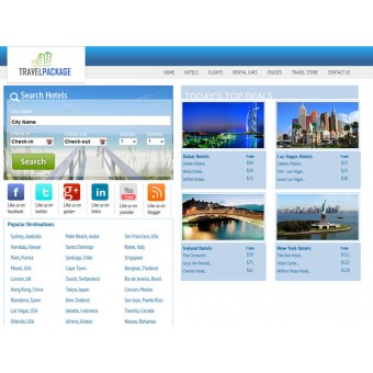 Travel Search Engine Website